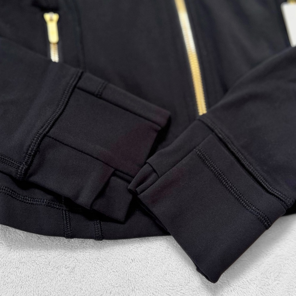NWT Lululemon Define Cropped Jacket Nulu™ — Black/Gold/Gold — Size 6 - Picture 10 of 13